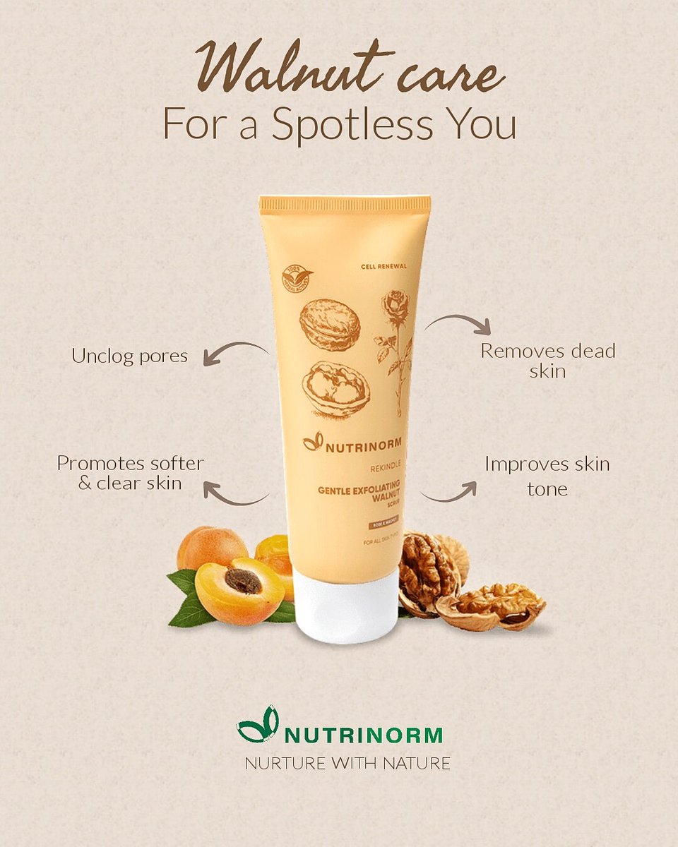 NutrinormW's tweet photo. Exfoliation is the only ex, you need in your life! Our walnut enriched scrub helps you to gently remove dead skins and leave clear, soft skin.
🛒 𝐆𝐞𝐭 𝐇𝐞𝐫𝐞 >
https://t.co/3IwhXf7Fiy
.
.
#exfoliatingwalnutscrub #facialscrub #indianfacecare #deadskinremoval #Nutrinorm https://t.co/wfqeMcUZCi