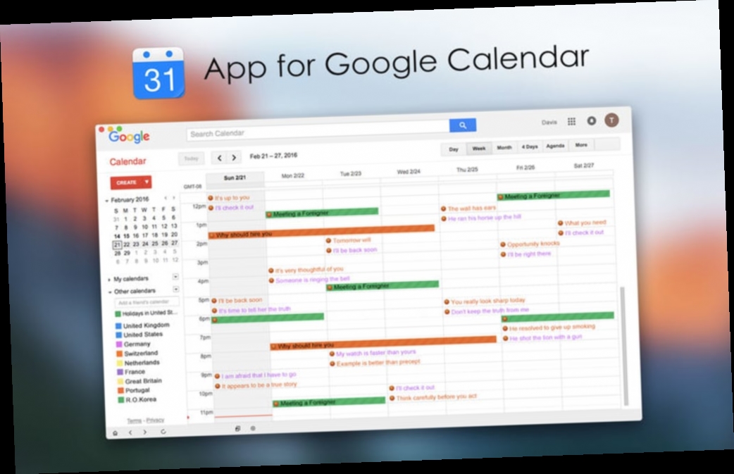 google calendar app download free mac / Twitter