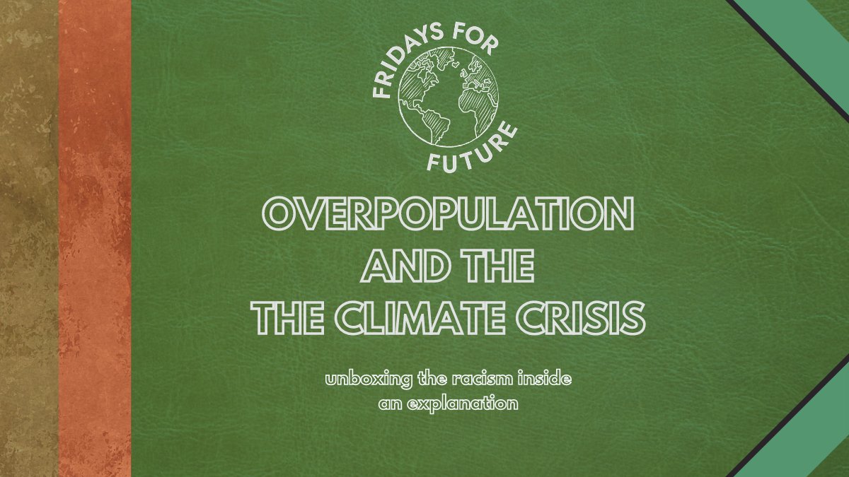 The myth of overpopulation as the reason for the climate crisis is the belief that there are more people than the planet is able to sustain.This narrative is used by many famous western environmentalists. Blaming less wealthy people and regions for climate change.  (1/4)