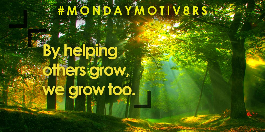 #MondayMotiv8rs⚡️ Growing together 🌲

M @naomi_toland
O @WorldProfessor @mjcraw
T @ChrisQuinn64 @Toriaclaire
I @diskon4no @henneld_edu
V @GreenScreenGal @Kbahri5
8 @richreadalot @bbray27
R @MissWoodleyPE @runandrant 
S @OLewis_coaching

Who are yours? RT, stay motiv8ed!
