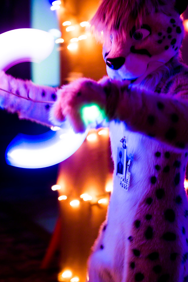 I'd get a thousand hugs, from ten thousand lightning bugs as they tried to teach me how to dance. #FursuitFriday Photo by <a href="/Randorn/">Randorn Canis</a>