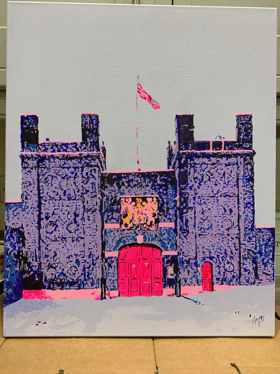 Very happy to have delivered this #commission of the #ChathamDockyard main gate to someone in the #Dockyard today 😊  #prints will be available soon 👍 #localartist #Medway #navy #colourblind #history