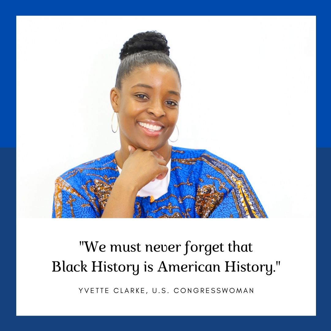LawSauda's tweet photo. Today commemorates the first day of #blackhistorymonth but as U.S. Congresswoman Yvette Clarke said "We must never forget that Black History IS American History." Let's continue to strive for excellence and speak up against injustices. #happyblackhistorymonth #america #herstory https://t.co/BKoph7caEh