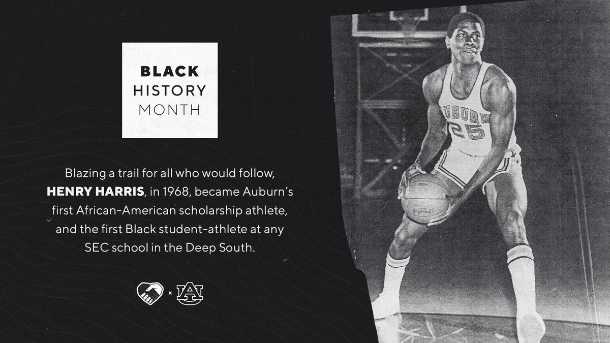 AuburnTigers's tweet image. To kick off #BlackHistoryMonth, we celebrate Henry Harris' legacy of courage.

Debuting for @AuburnMBB on 12/1/69, he averaged nearly 12 points &amp;amp; 7 rebounds for his career.

More importantly, he opened the door for everyone who came after.

We honor his memory.

#WarEagle