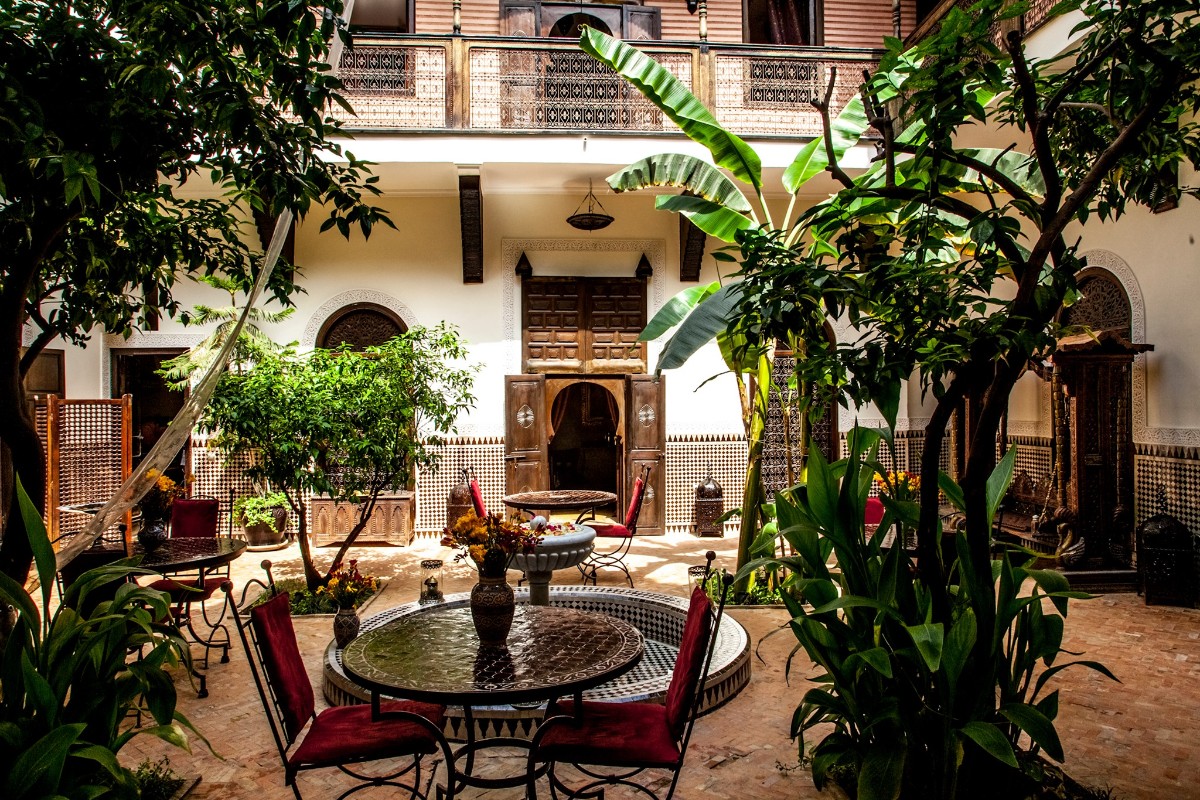 audleytravel's tweet photo. Marble fountains decorated with fresh rose petals, delicately carved doorways and ceilings rich with gilded patterns…welcome to Riad Ilayka, your private Moroccan oasis in Marrakesh. Ready to start unpacking here? https://t.co/8OVn4289gD #morocco #secludedescapes https://t.co/JR6JKdr28L