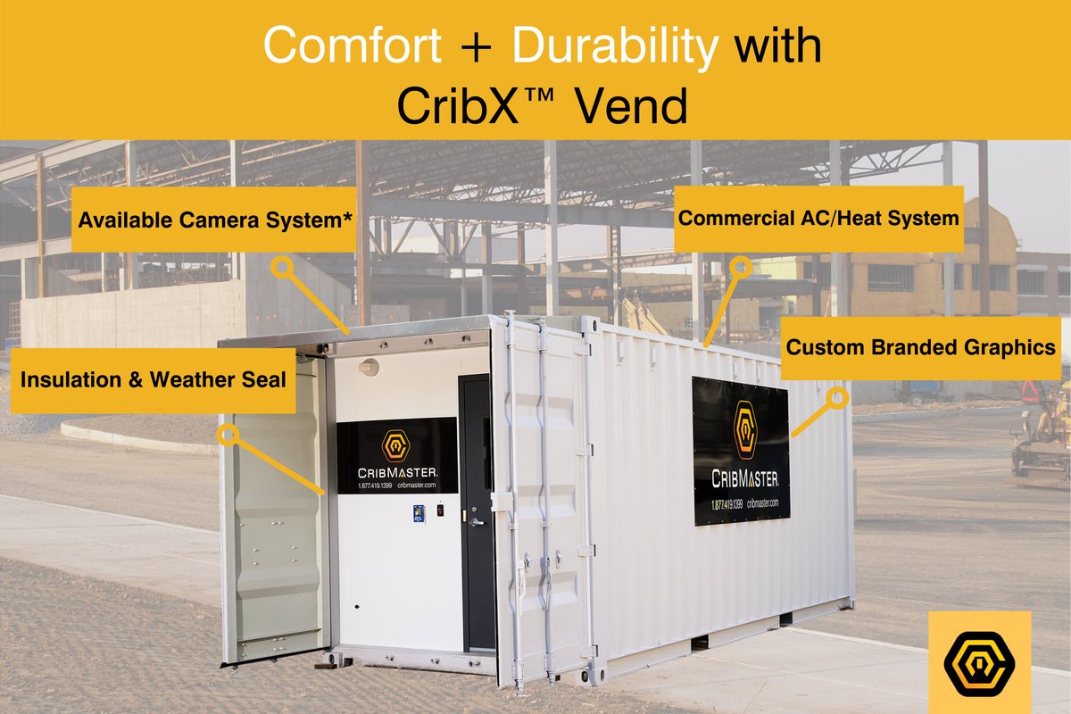 There's a lot to love about CribX™, but did you know the below additions come standard with each unit to give you the MOST out of this satellite storeroom? Get started building your CribX bit.ly/2MsiECr  #CribMaster #CribX #InventoryManagement