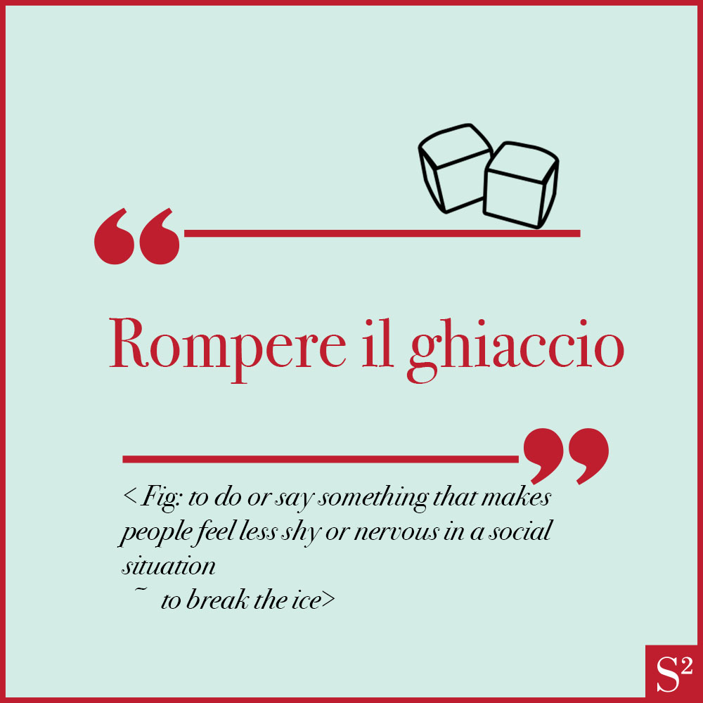ScuolaScuola's tweet photo. #ITALIANSAYINGS

❄️The phrase “Rompere il ghiaccio” has the exact same meaning as in English. It’s how you would “break the ice” in a #conversation with someone you’ve just recently met. 

 👉How do you “break the ice”? Let us know in the comments below⬇️

#ItalianClassesOnline https://t.co/JyXV9YbuhN