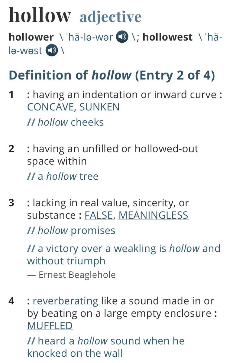 Hallow vs. Hollow