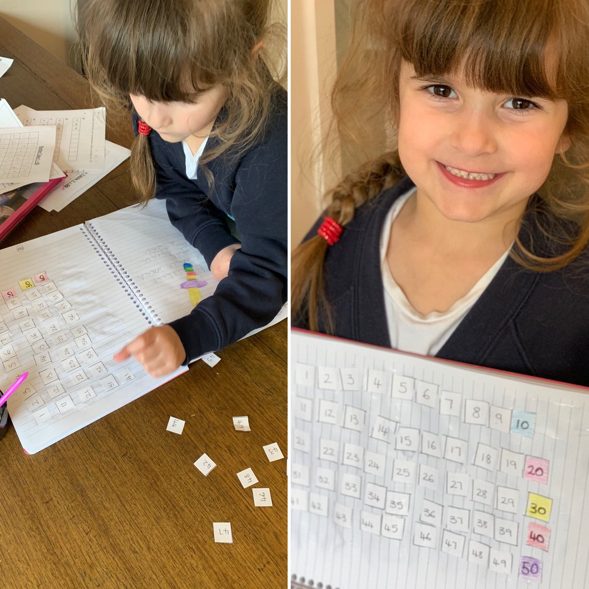 Tilly enjoyed practicing her number table from 1-50 today 👍🏼 <a href="/AvonwoodYear1/">Avonwood Primary School Year 1 Team</a>