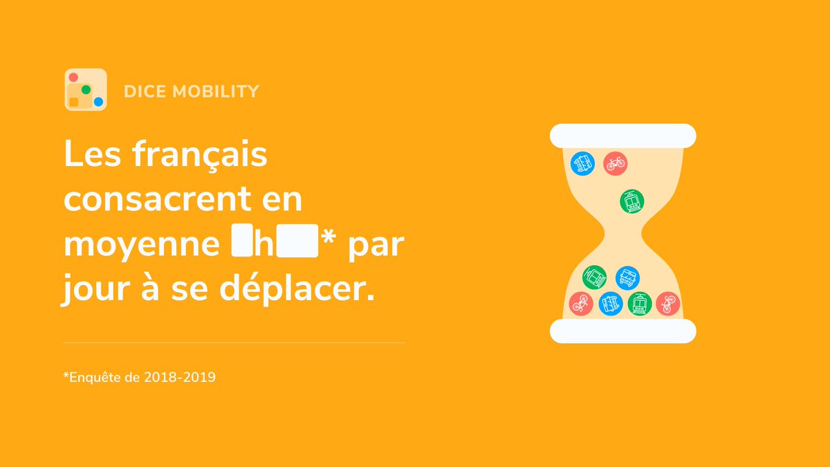 DiceMobility's tweet photo. Devinette domicile-travail (4/5) 🤨

📈 Le pire avec cette moyenne, c'est quand on la cumule sur une semaine. Puis sur 1 mois. Puis sur 1 année 😨

Sur #Bordeaux, je mettais 1h30 A/R. Et vous ?

#Waze #Autosolisme #ForfaitMobilitésDurables https://t.co/gogKy5Xsm6