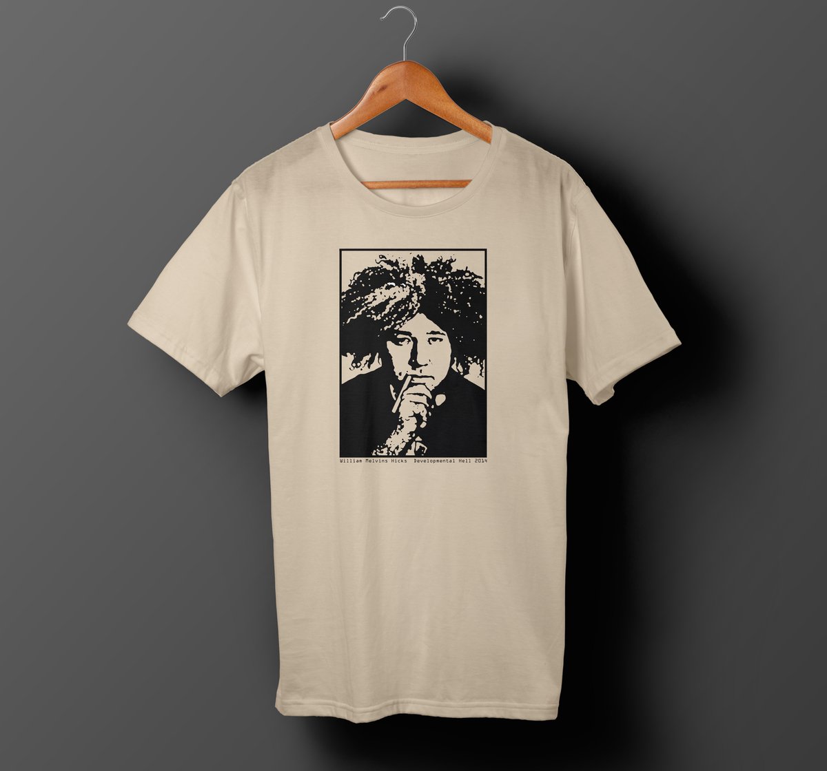 dvlpmntlstudios's tweet photo. Ltd stock of all t shirts and prints now available, including 'William Melvins Hicks’. Available in store #BillHicks #Melvins https://t.co/WKJDeycaBL https://t.co/9dXYsaMf59