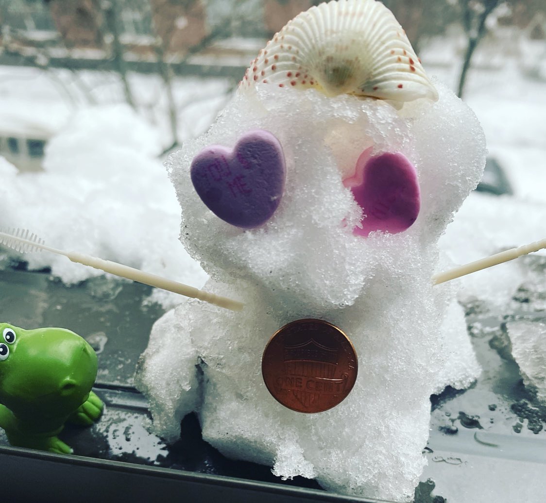 BenesBorough's tweet photo. Coachella looks different this year #conchella #valentinehearts #Noreaster2021 #Toystorydinosaur #luckypenny #toothpick #musicfestivals #snowstorm https://t.co/tbwQTPLSwV