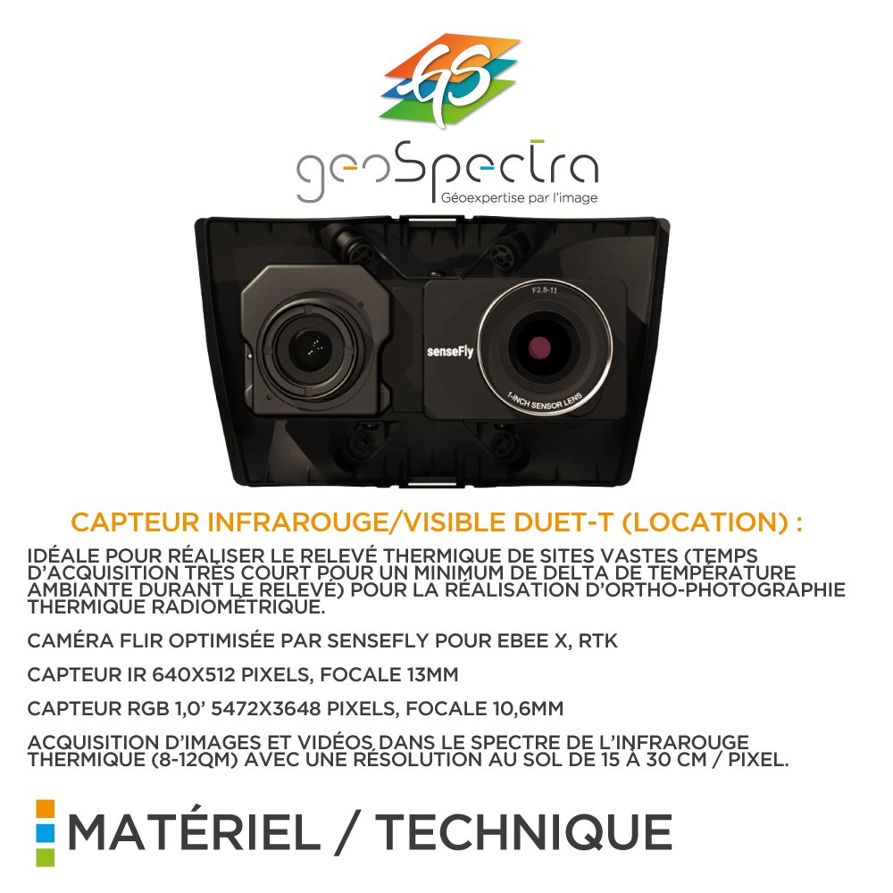 Et si on parlait un peu MATERIEL &amp; TECHNIQUE ? 😃 suite ...

Un nouveau capteur (Infrarouge) aujourd'hui pour bien débuter la semaine 😊

#geoexpertise #topographie #photogrammetrie #drone #bathymetrie #sensefly #pix4D #photogrammetry #trimblegeospatial
