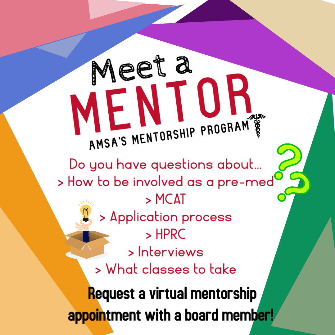 buamsa's tweet photo. ✨AMSA's board is excited and proud to announce our 
📕MENTORSHIP PROGRAM📕 Get all your questions regarding your medical journey and AMSA answered!! Request a virtual appointment using the link https://t.co/ISqxapdhlN Can't wait!!✨ https://t.co/iMVkLGhj14