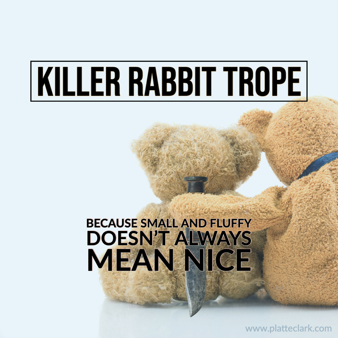 PlatteClark's tweet photo. Small, fluffy, adorable... and deadly. Did I turn Carebears into Scarebears in #GoodOgre? I think you know the answer. https://t.co/60Cn55bKFf