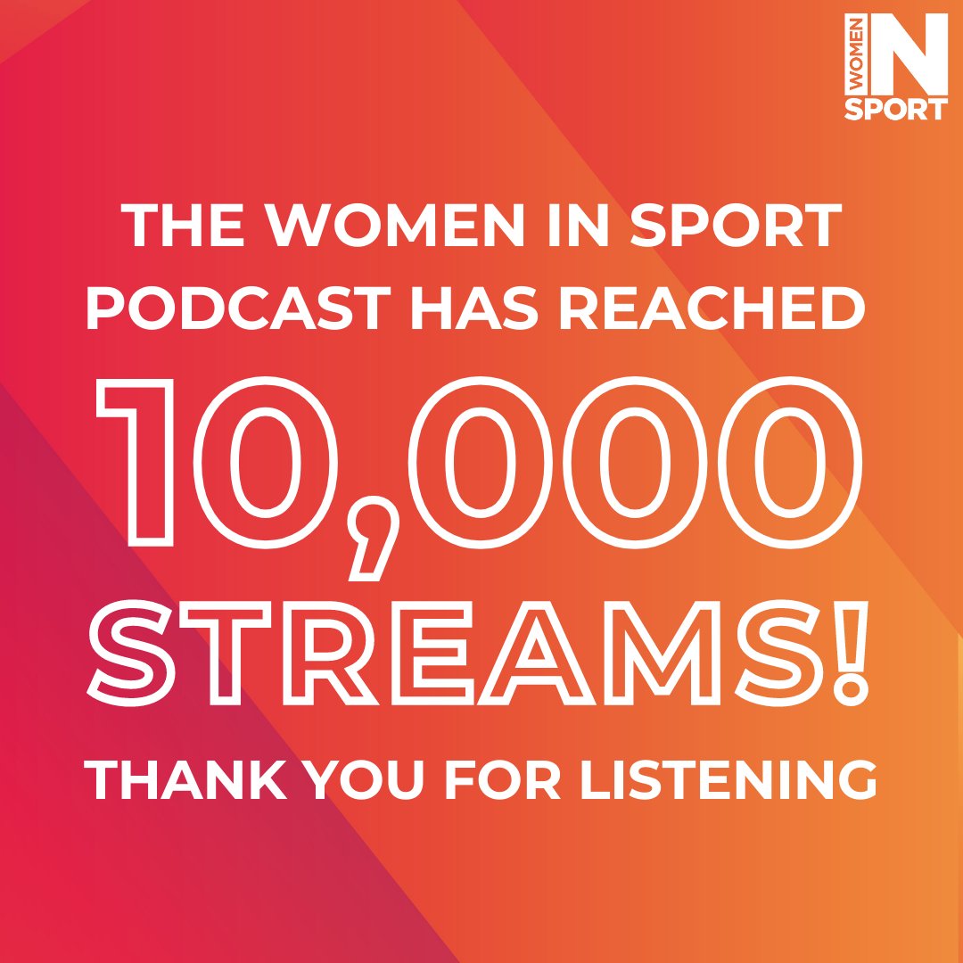 The Women in Sport podcast has reached 10,000 streams! 🎉

Thank you to everyone who has listened to the podcast for the support, as well as our sponsor CSM Live &amp; fantastic guests.

Listen to the latest episode via link below. 🎧 Here’s to another 10k!

audioboom.com/posts/7777253-…