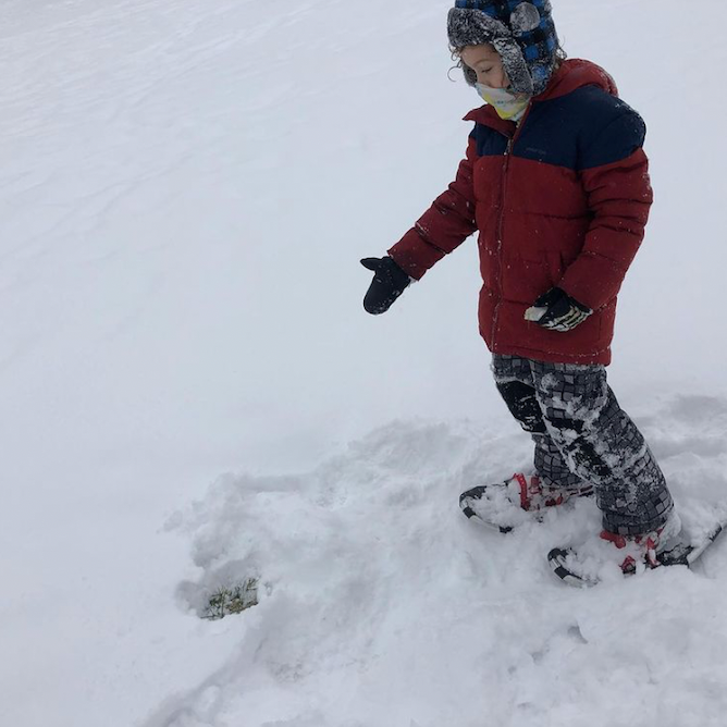 ACSRochester's tweet photo. Second grade Nature Explorers thoroughly enjoyed snowshoeing around our beautiful campus last week! #winterwonderland #acawesome #outdoorlearning #learningoutsidethebox https://t.co/99kyB82YfK