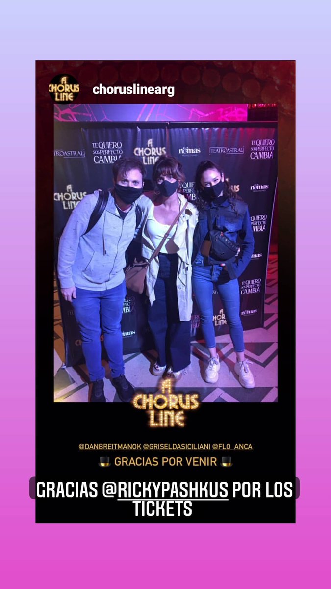 yo_hacen's tweet photo. @grisici @danbreitmanok y #floranca hermosoos !!! fueron a ver una obra #Choruslinearg @ChorusLineArg 👏👏👏👏👍👏👏 🙌🙌 #Achorusline https://t.co/FI5fpsFTLa