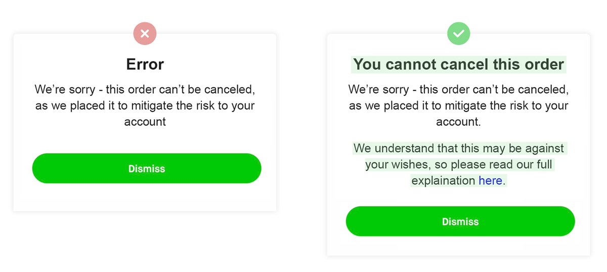 5. People started complaining that Robinhood were selling their shares for them, and the user couldn't cancel the orders. (This is allowed in their T&Cs that you didn't read).Again, no explanation why—would be easy to fix.