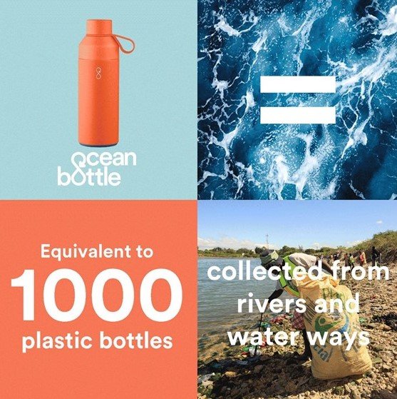 Have you seen our new Ocean Bottle?  
The Ocean Bottle is made from part recycled plastic and stainless steel. Each bottle funds the collection of 11.4kg of plastic, equivalent to 1000 plastic bottles.

Find out more at hubs.li/H0FMqYY0

#EcoBottle #OceanBottle #LoveWater
