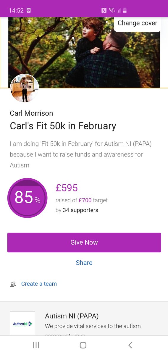 CarlMorrison87's tweet photo. 1st Walk of 'Fit 50k in February' for Autism NI. Thanks to everyone who has donated, £595 so far 👏😀 @AutismNIPAPA https://t.co/H3IBnjYPH1 https://t.co/N2wYCtvlA3