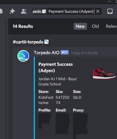 40 pairs😌 thanks to...

@torpedoAIO <a href="/HayhaBots/">Hayha Bots</a> @HayhaProxies  <a href="/proxywowcom/">proxywow</a>  <a href="/toolboxowner/">jake</a> - proxies