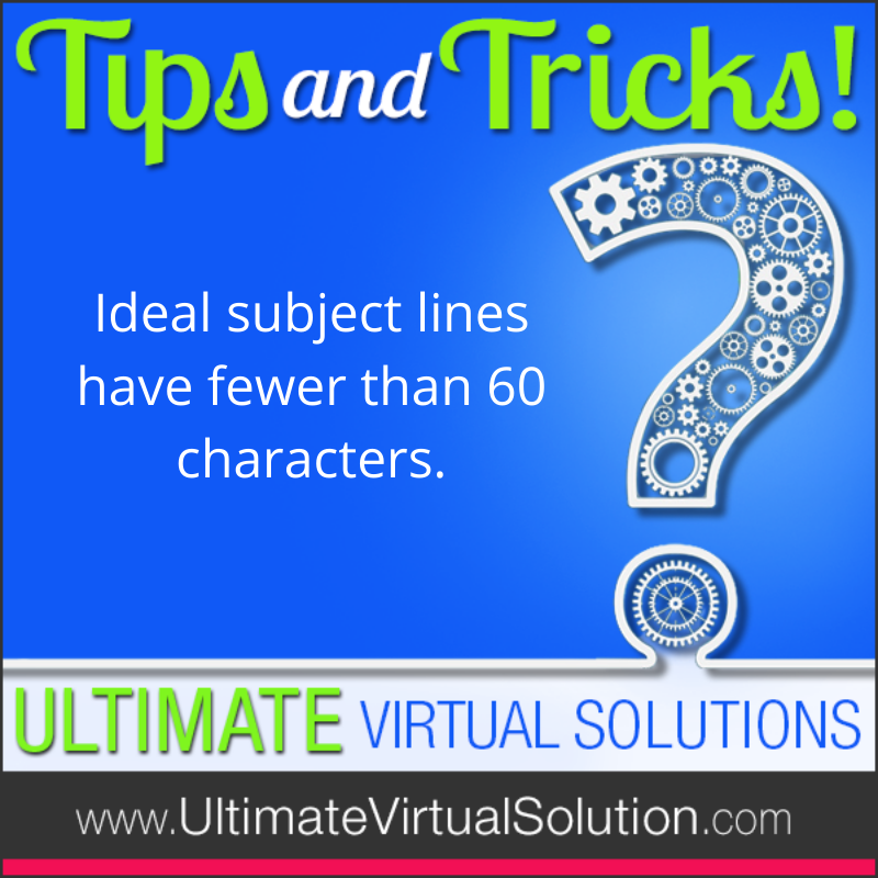 ultimateva's tweet photo. Short and sweet and to the point. Many busy people only allow a few minutes to go through their email so grab their attention right from the start. #TipsandTricks #EmailMarketing https://t.co/2snM2l6Bs7