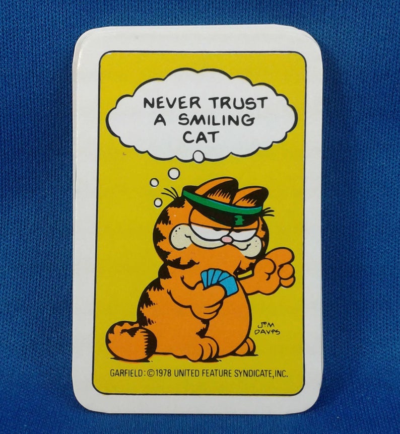 GarfieldsLips's tweet image. imagine playing go fish with the garfield cards