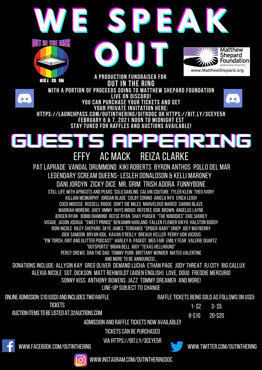 outinthering's tweet photo. How much fun would it be if @DavidArquette popped into the fundraising Stream Feb. 6 or 7th for WE SPEAK OUT: A fundraising livestream/raffle for @outinthering plus portion of proceeds to #MatthewShepardFDN HOW ABOUT IT, DAVID? https://t.co/qu5uObCVkO