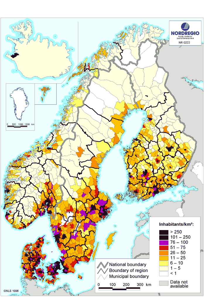 La Norvège se concentre sur le littoral ainsi qu'autour d'Oslo. La Suède concentre 90% de sa population sous une ligne partant d'Uppsala et le reste vit sur le littoral Baltique  #ScandiCovid19