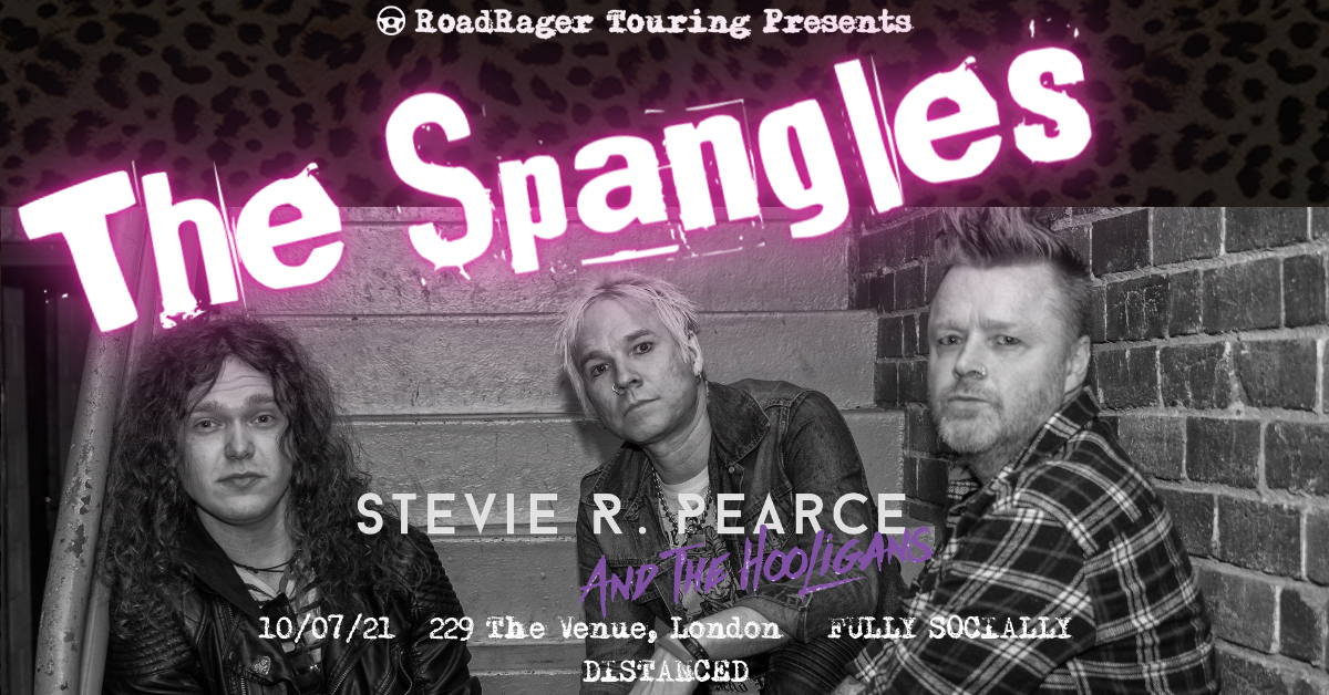 RoadRagerMusic's tweet image. 🚨Rescheduled date announcement🚨

@SpanglesThe and Stevie R. Pearce &amp;amp; The Hooligans, Saturday 10th July, @229thevenue.  

An actual IRL gig with real live humans and real live music!