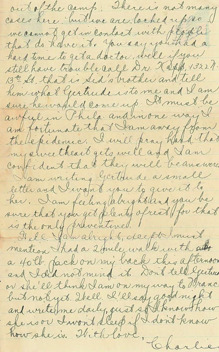 LuckyDog_News's tweet photo. Not much has changed since the 1918 pandemic, according to a newly discovered letter from Charlie Kopp. https://t.co/Y2ZZmAinsx https://t.co/NCnnbUaOWS