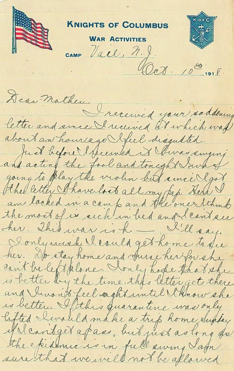 LuckyDog_News's tweet photo. Not much has changed since the 1918 pandemic, according to a newly discovered letter from Charlie Kopp. https://t.co/Y2ZZmAinsx https://t.co/NCnnbUaOWS