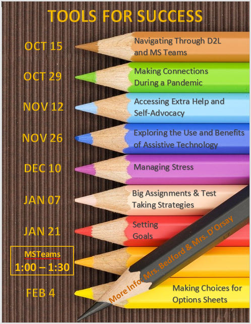 Join us for our last session in the "Tools for Success Workshop Series" this Thursday February 4th.  We will be presenting Session 8 - Making Choices for Option Sheets 👉bit.ly/2L6eMH0  <a href="/AssumptionHCDSB/">Assumption</a>