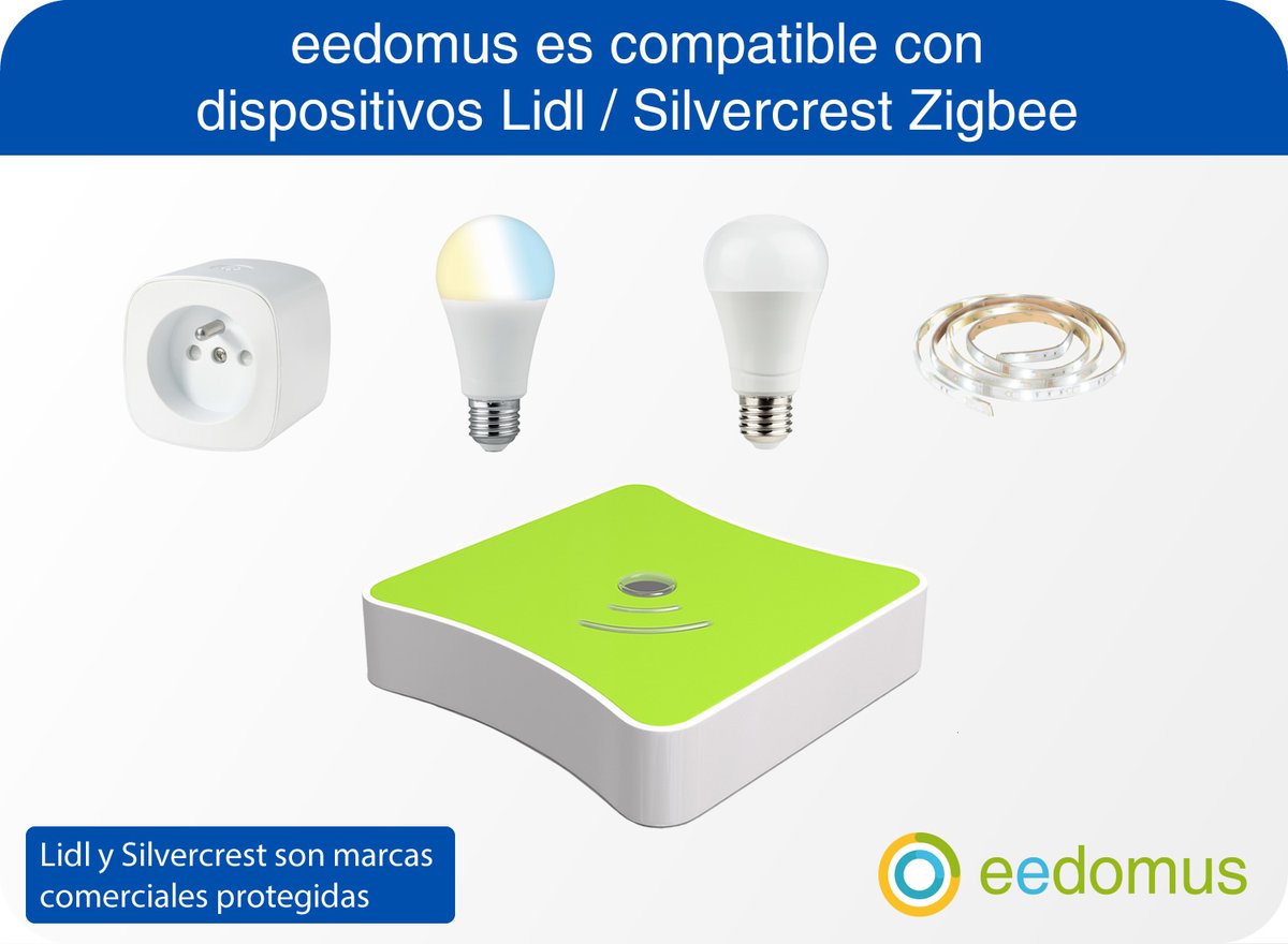 eedomus es compatible con dispositivos Lidl / Silvercrest Zigbee 💡
eedom.us/lidl