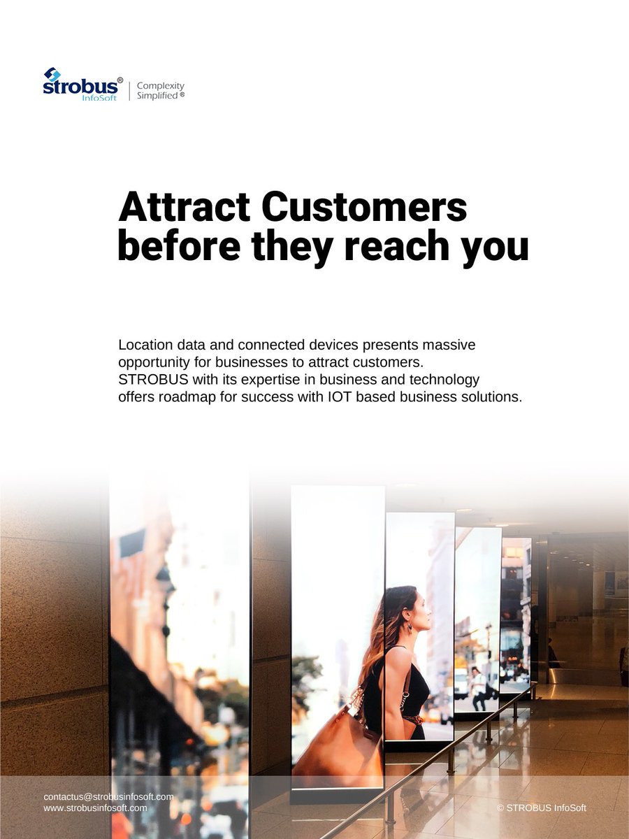 zam2k's tweet photo. #LocationData and #ConnectedDevices presents massive opportunity for businesses to attract #customers.
@STROBUSInfosoft with its expertise in business and technology offers #roadmap for success with #IOT based #BusinessSolutions #ComplexitySimplified #DigitialTransformation https://t.co/DOkEJEqnzJ