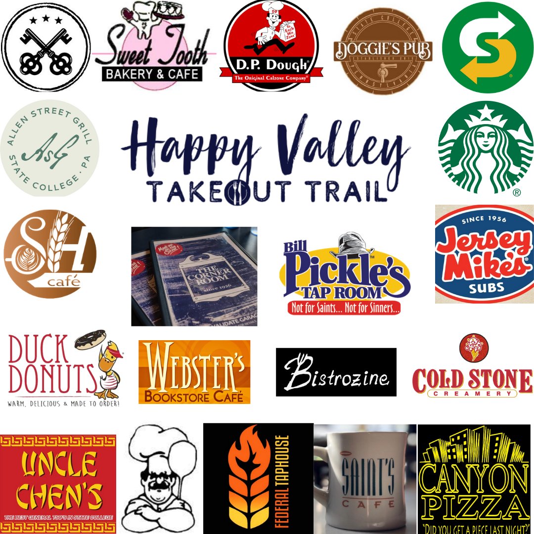 DSCID's tweet photo. Happy Valley Takeout Trail is now live! To get started:
1. Collect your passport at any participating business or the @DSCID office. 
2. Get your passport stamped every time you order food.
3. Collect stamps from all businesses. They all add up to a great prize...stay tuned! https://t.co/JBTqAQRrsB