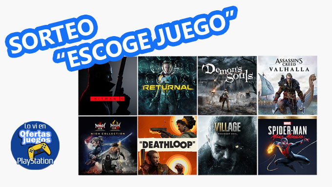 Sorteo ¡Escoge el juego que quieras para #PS5!

✅Para participar:
🔹RT
🔹Menciona a dos amigos
🔹Síguenos en nuestro Telegram de ofertas y avisos de stock de PS5
t.me/OfertasJuegosP…