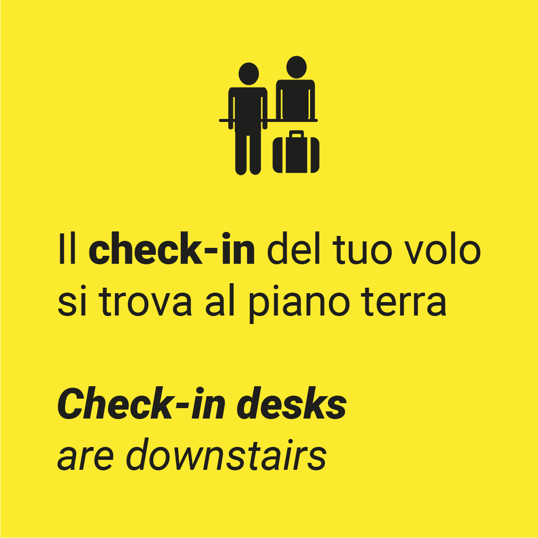 Informiamo i passeggeri che da martedì 2 febbraio, per esigenze di manutenzione, la zona check-in verrà spostata dal primo piano al piano terra sud, zona banchi 101-139 veneziaairport.it/news/333/01-02…