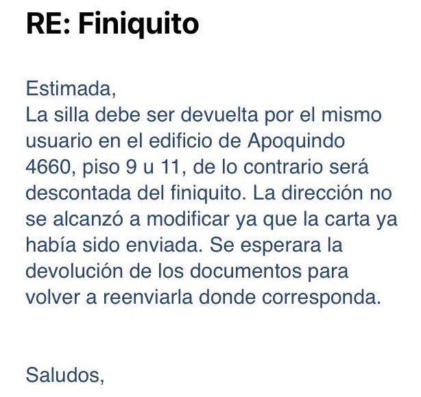 taliana_lazga's tweet image. Gracias por tanto, Copesa! ❤️
Iré a dejar la silla en Metro...