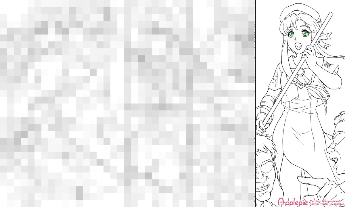 FantiaコミッションのARIA水無灯里ちゃん
ペン入れ終わりました 