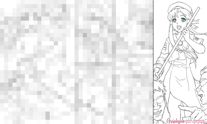 FantiaコミッションのARIA水無灯里ちゃん
ペン入れ終わりました 