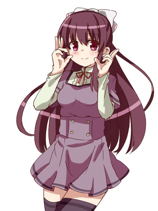 天音月夜ちゃんピース制服と全裸差分 