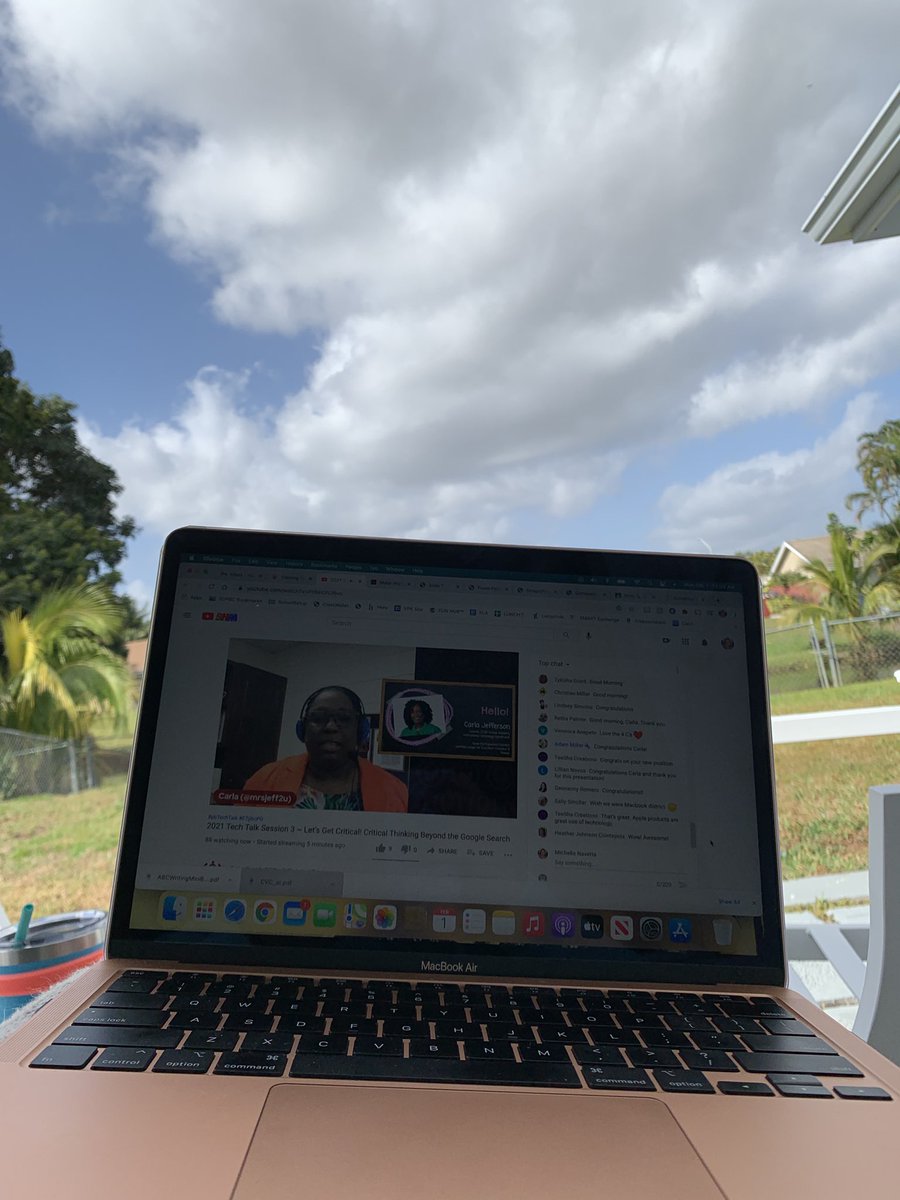 HagenRoad's tweet photo. Beautiful weather moving in, taking the @EdTechPBC #pbTechTalk outside!
So grateful for these learning opportunities for our #TeamHagen teachers. @mrsjeff2u @SoftballMommy11 @pbcsd @southPbcsd
#GoingTheDistancePBCSD https://t.co/t3zF4Odd5R