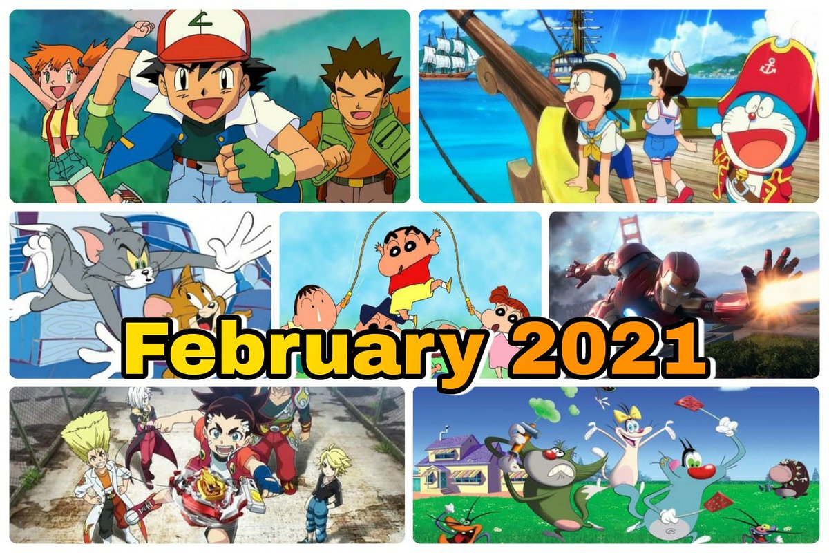 ToonWorldForAll's tweet photo. February 2021 mein Indian Anime Channels Par Telecast Hone Waali Anime Movies
Read more :- https://t.co/JeP2PT3S1n
#Anime #AnimeIndia #AnimeInHindi #Pokemon #Doraemon #Shinchan #Avengers #TomandJerry #Beyblade #AnimeNews #AnimeMovies #IronMan #Oggy #Ben10 https://t.co/mzcJ7TLduc