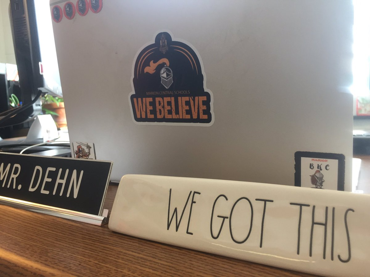 NOW it’s official! Thank you, <a href="/NikkiMillerMCS/">Nikki Miller</a> for this awesome gift and for supporting our mantra! #WeGotThis #MarionBelieves