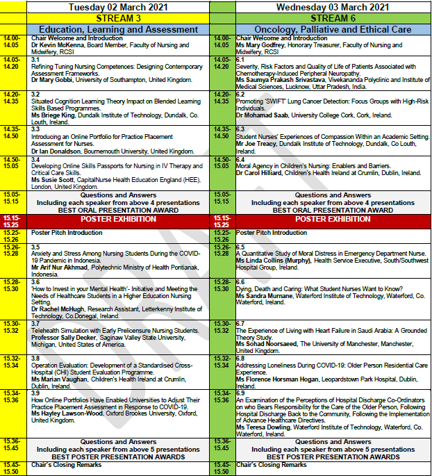 Just finalizing our Concurrent Programme. Only 3 weeks until our free Live and On Demand 2021 Conference - Meeting the Needs of Modern Healthcare.
Registration - rcsi.com/nursing2021

<a href="/ThomasKearns12/">Professor Thomas Kearns🇮🇪🇪🇺🇪🇦</a> <a href="/prof_shannon/">Prof Michael Shannon</a> <a href="/NarrowcastMedia/">Narrowcast Media Group</a> <a href="/RCSI_Irl/">RCSI</a>