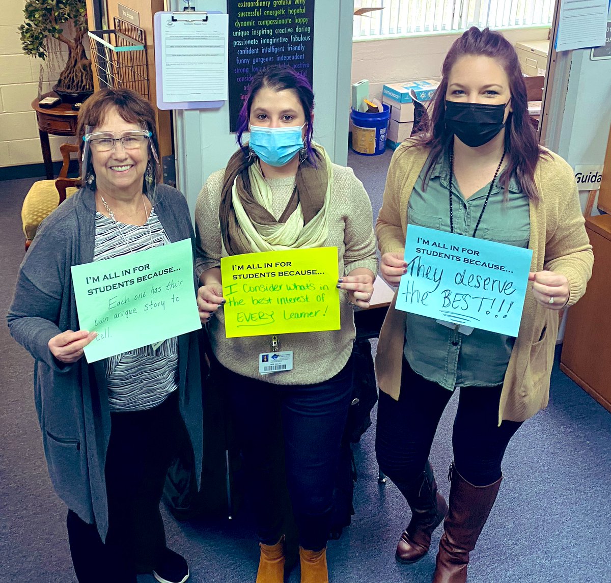 TheWulffs's tweet photo. @TiffanyHoyos1 @MCPS_SCA_Tweets Lake Weir Middle School counselors celebrate National School Counselor Appreciation Week 2021! https://t.co/aQGW2KZioR