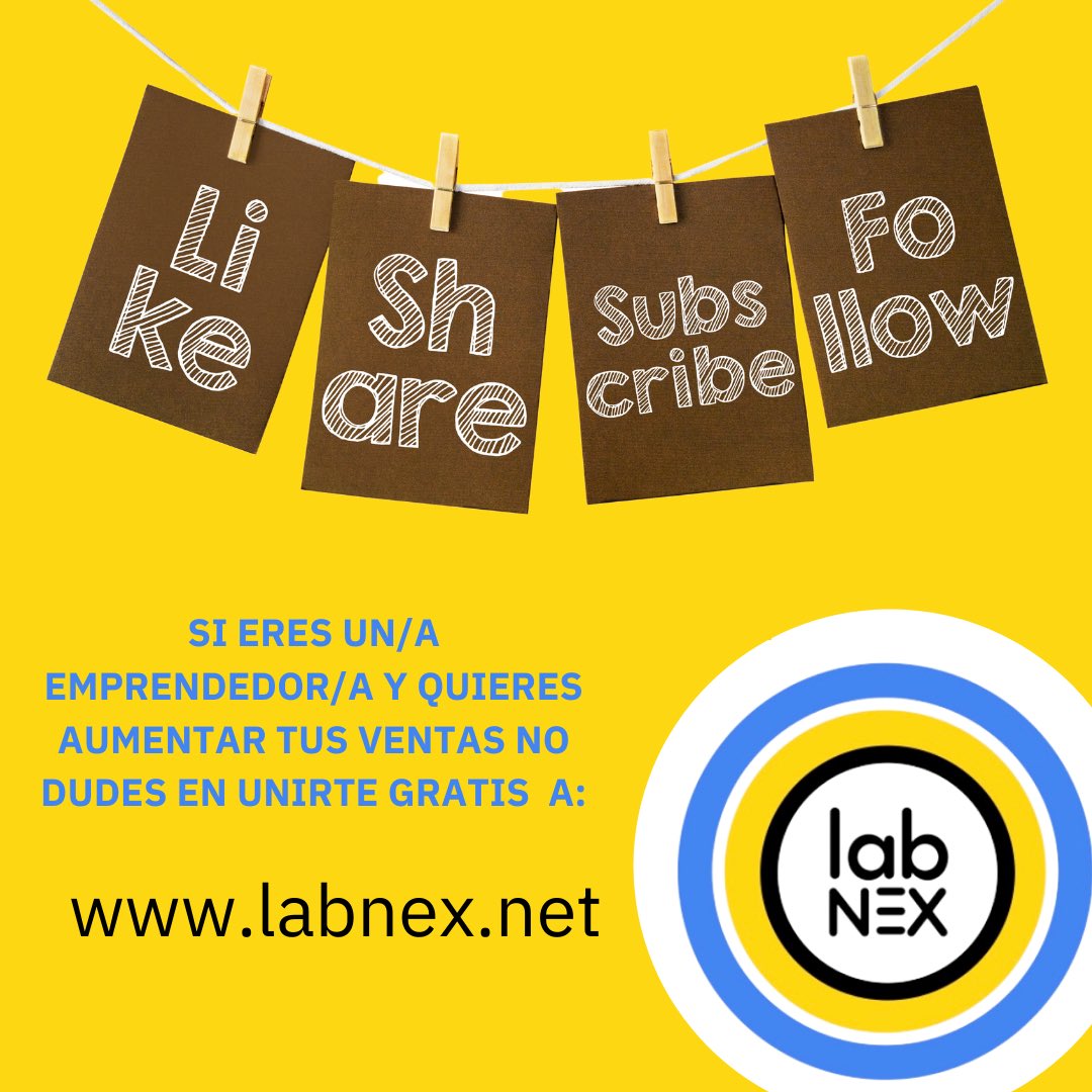 Si eres un/a emprendedor/a y quieres aumentar tus ventas no dudes en unirte gratis a Labnex.net