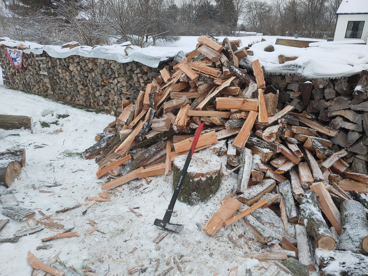 shrdntrakcoach's tweet photo. Anyone else talk crap to a stubborn log, then shame it when you finally bust through it? Or is that just me? #mysnowday https://t.co/qhRv9IjgfG